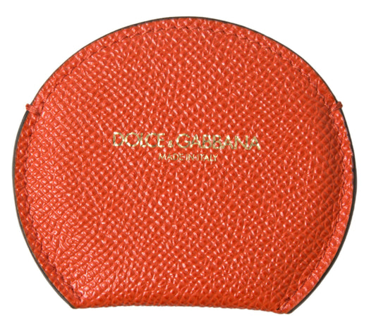 Porte-miroir en cuir de veau orange Dolce &amp; gabbana