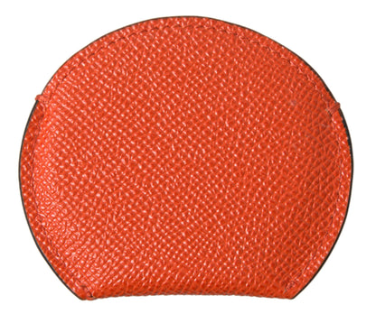 Porte-miroir en cuir de veau orange Dolce &amp; gabbana