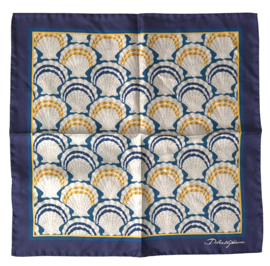 Foulard carré homme en soie multicolore Dolce &amp; gabbana