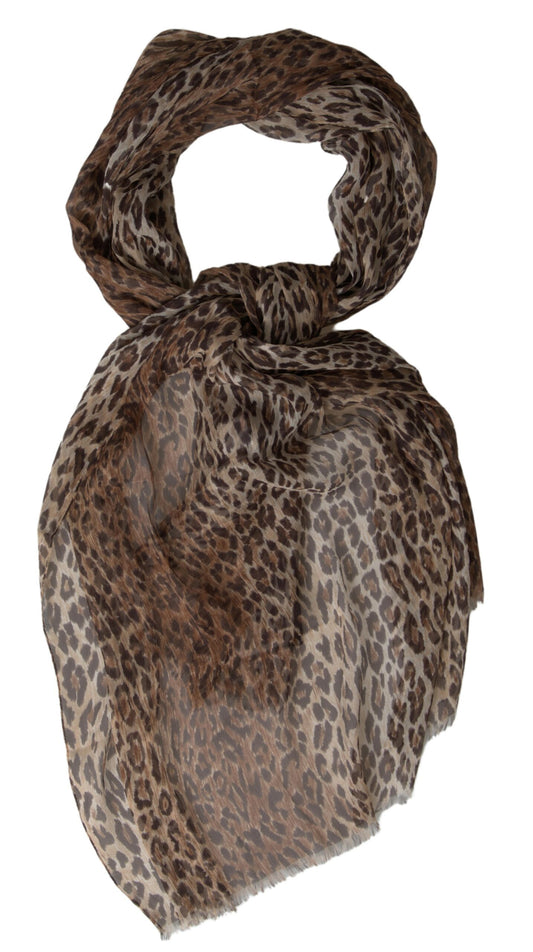 Dolce &amp; Gabbana - Foulard en soie - Marron luxueux