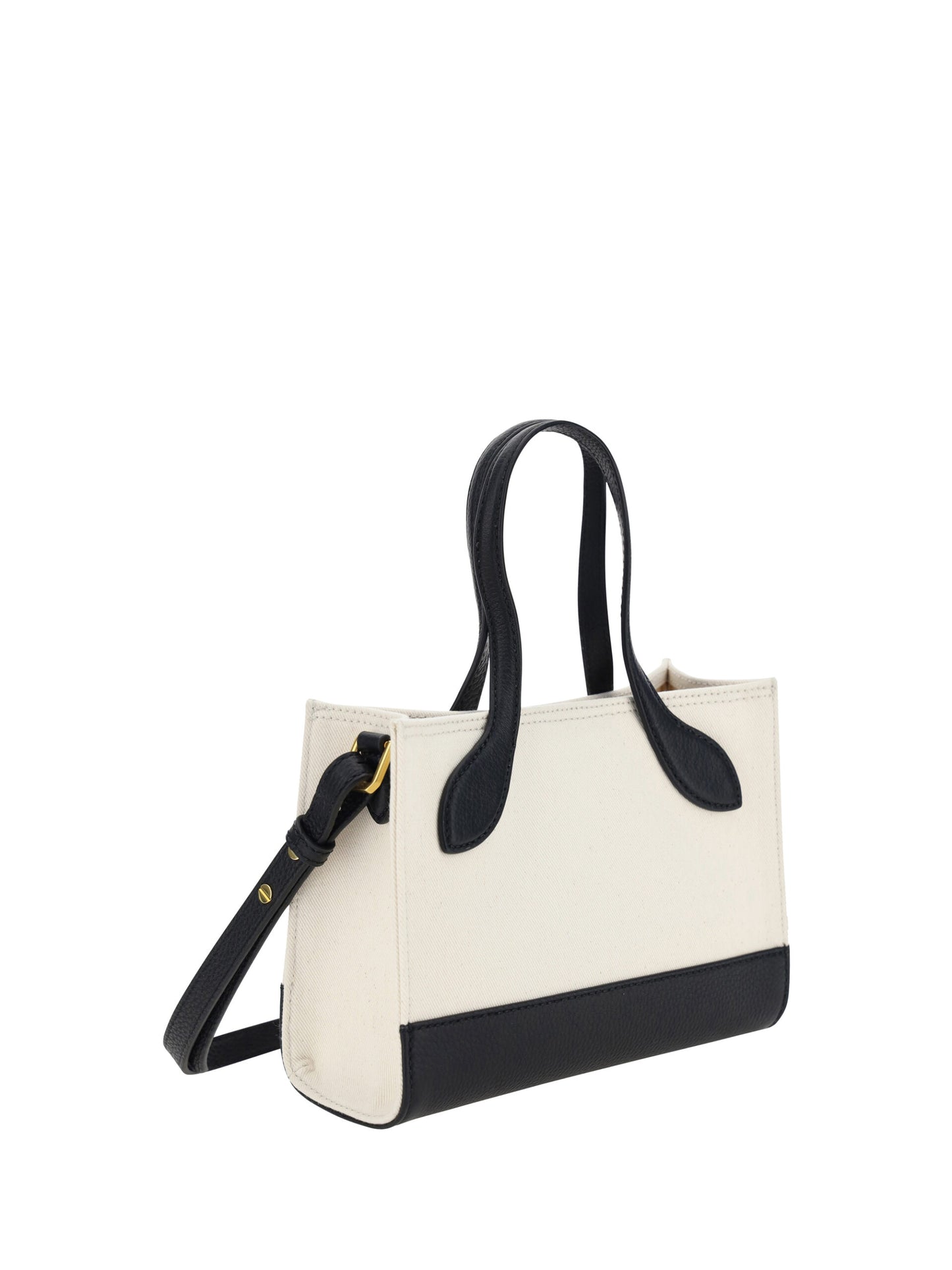 Minibolso Bally de cuero blanco y negro