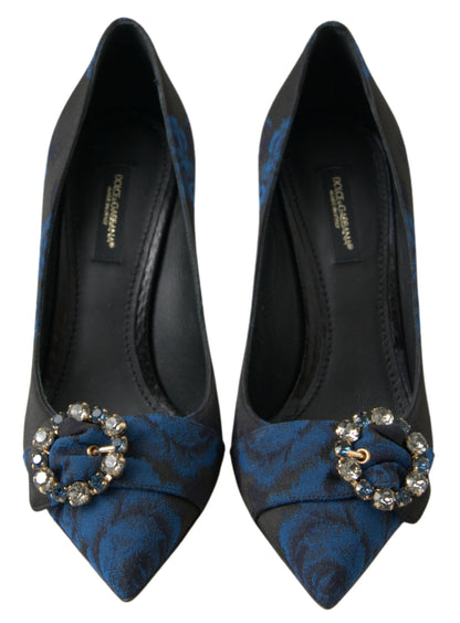 Escarpins ornés de cristaux bleus Dolce &amp; gabbana