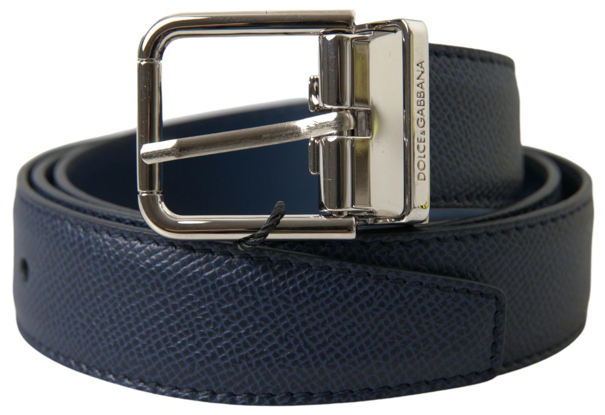 Ceinture en cuir bleu aigue-marine Dolce &amp; gabbana