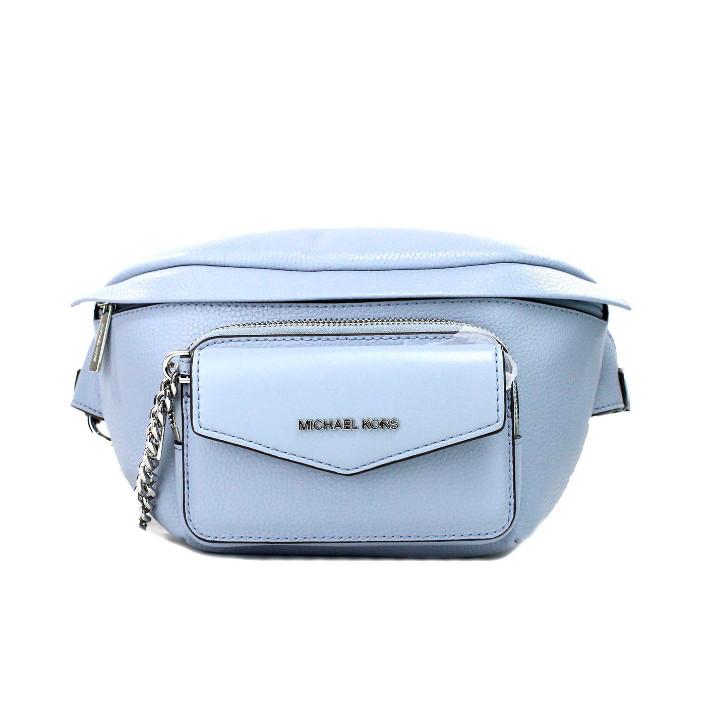 Michael Kors Maisie grand sac banane 2 en 1 bleu pâle pour cartes