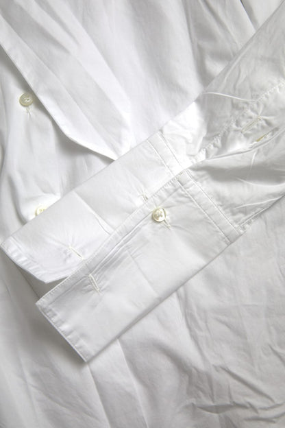 Chemise à manches longues en coton blanc Dolce &amp; gabbana