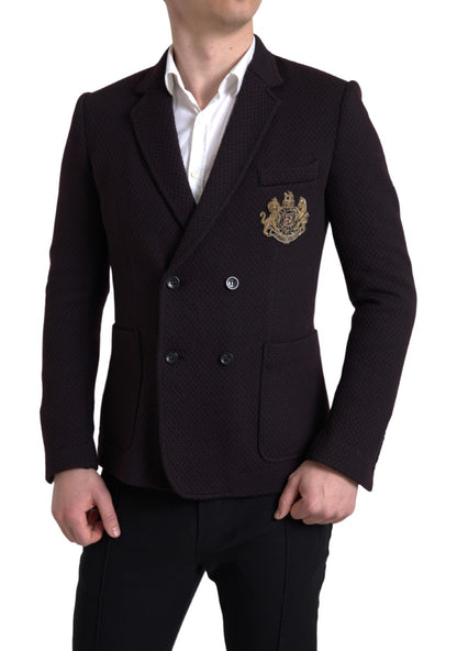 Dolce &amp; gabbana blazer en laine croisé violet