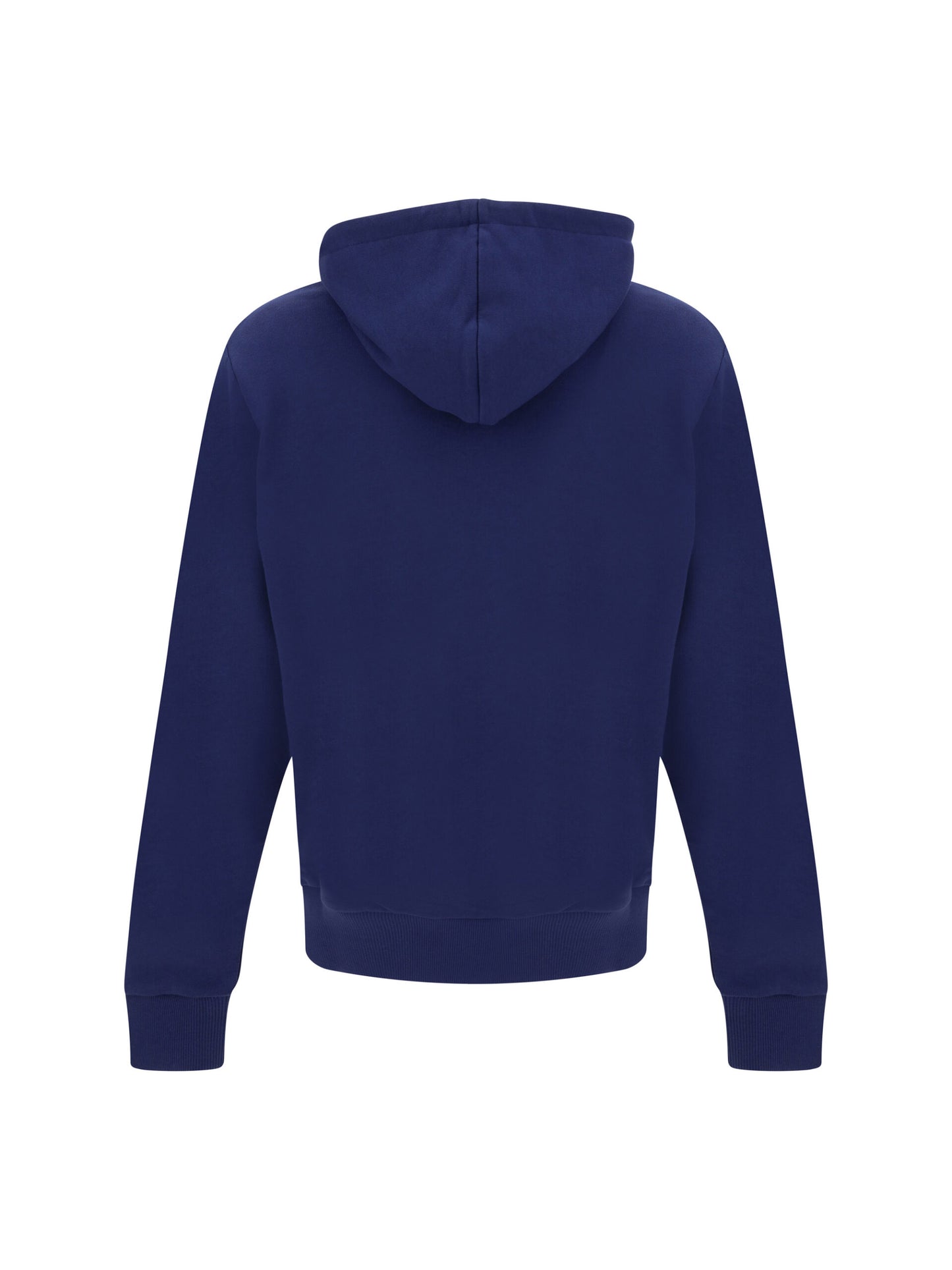 Sweat à capuche monogramme bleu marine Balmain