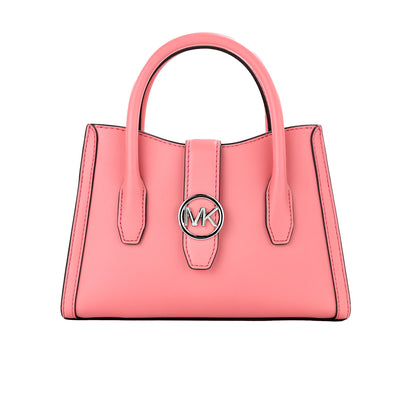 Michael kors gabby petit sac à bandoulière en faux cuir rose thé