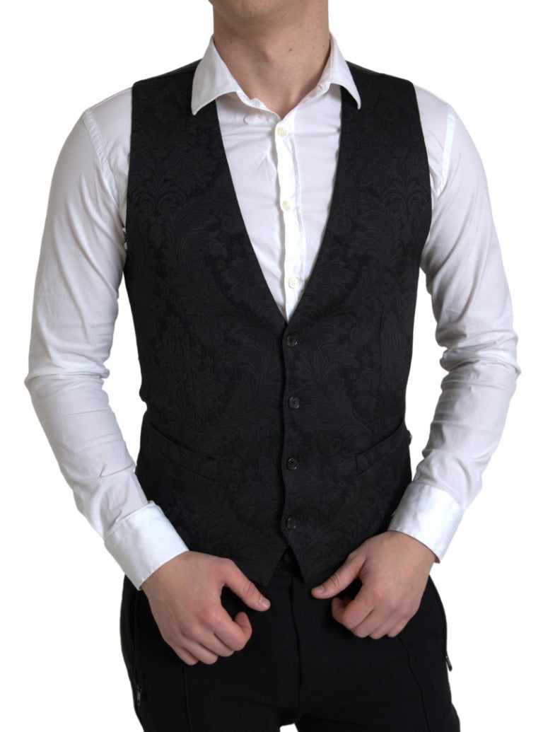 Gilet habillé noir Dolce &amp; Gabbana