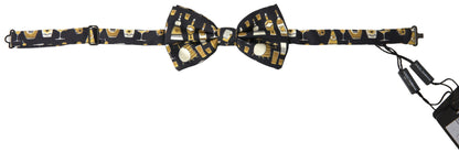 Noeud papillon en soie noire Dolce &amp; gabbana