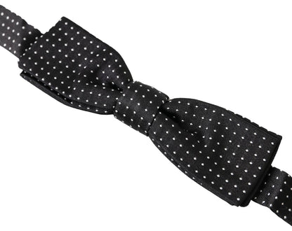 Dolce & Gabbana Elegant Silk Black Bow Tie