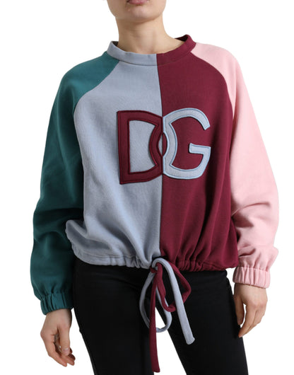 Dolce &amp; gabbana pull en coton à col rond multicolore