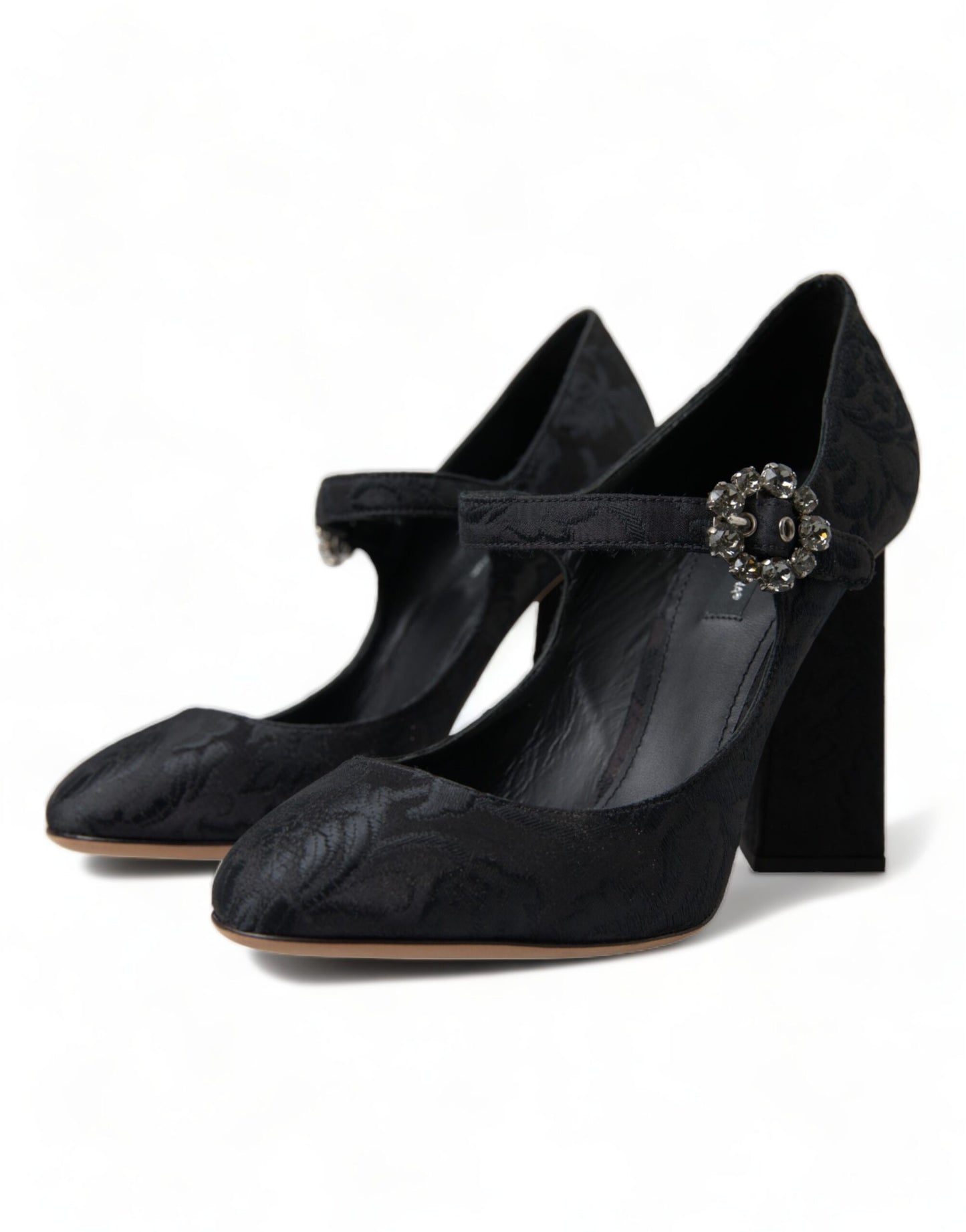 Escarpins Mary Janes en brocart noir Dolce &amp; Gabbana