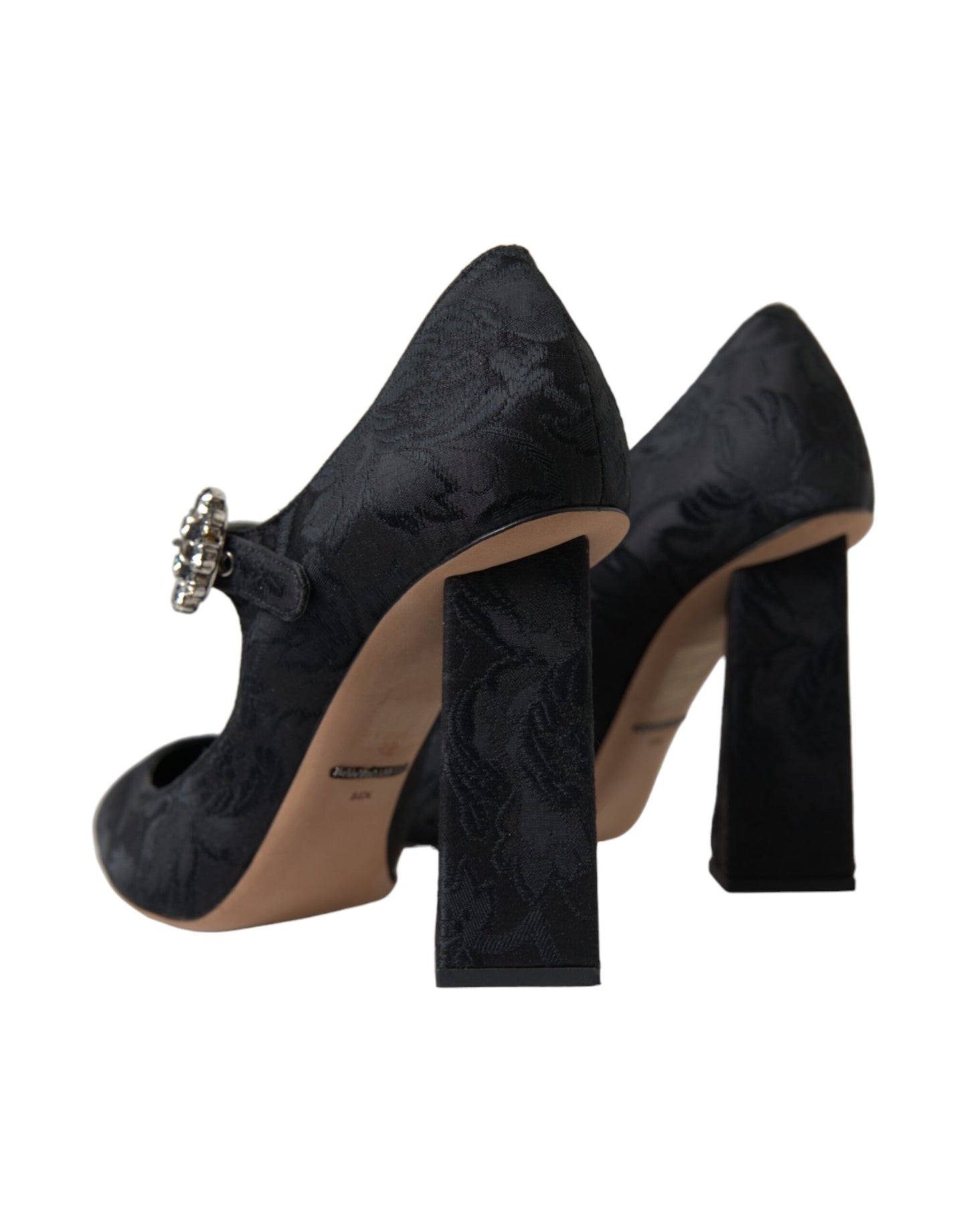 Escarpins Mary Janes en brocart noir Dolce &amp; Gabbana