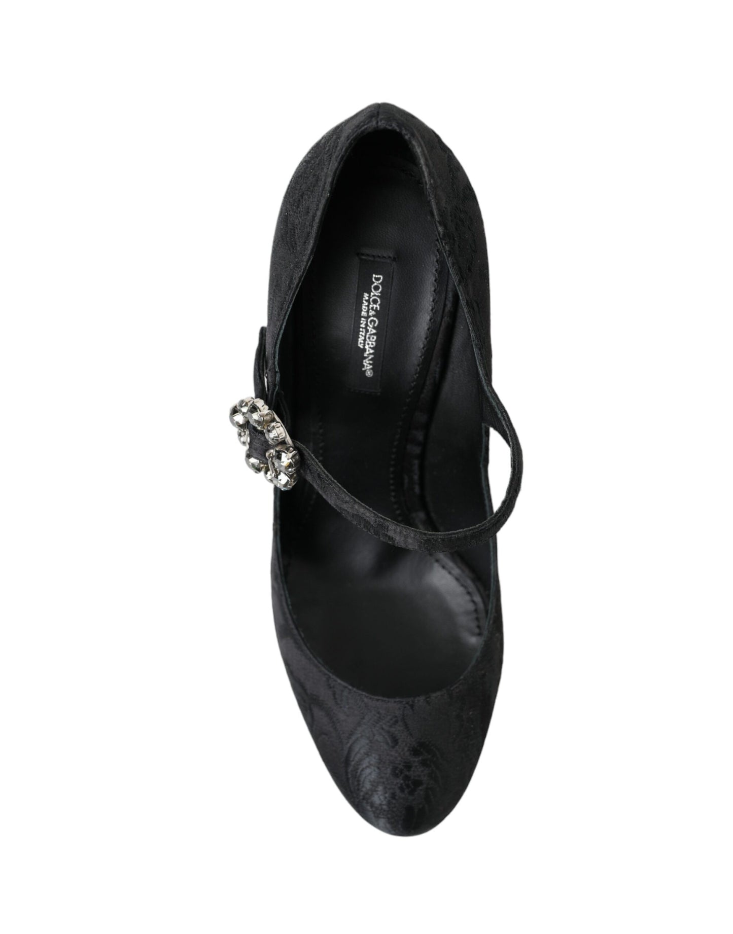 Escarpins Mary Janes en brocart noir Dolce &amp; Gabbana