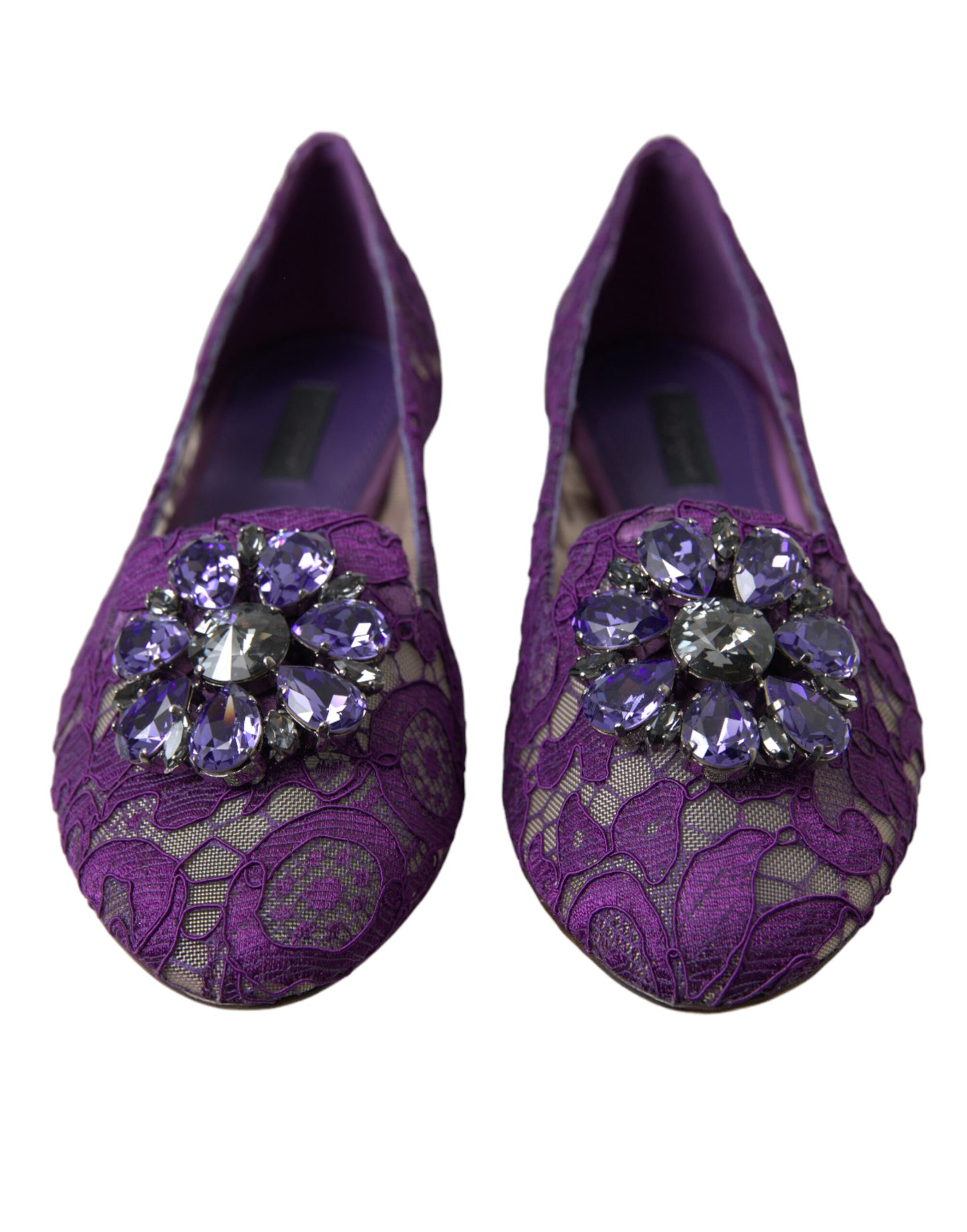 Dolce &amp; Gabbana - Chaussures plates Vally en dentelle florale