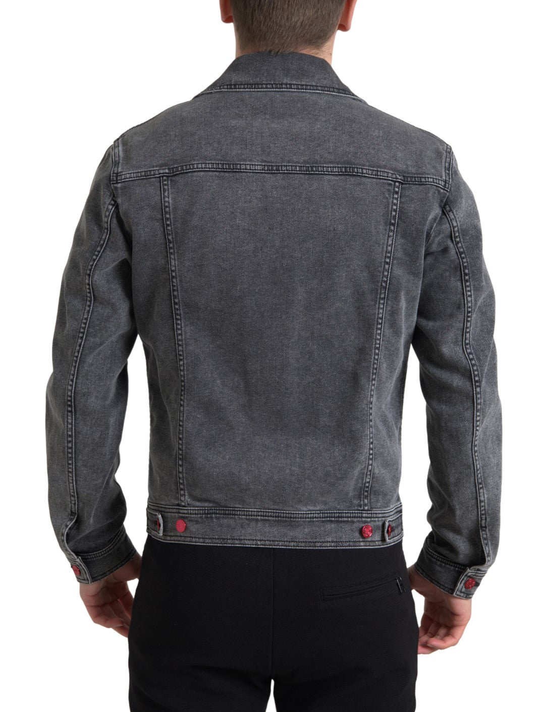 Veste en jean stretch gris Dolce &amp; gabbana