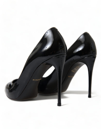 Talons aiguilles vernis noirs Dolce &amp; Gabbana