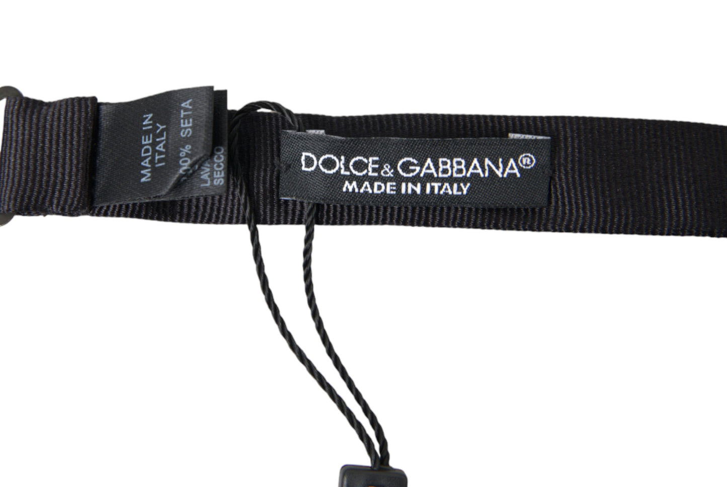 Dolce & Gabbana Elegant Silk Black Bow Tie