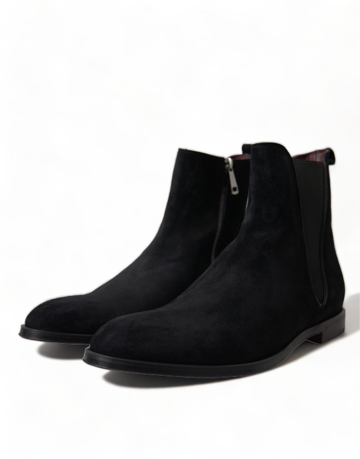 Dolce &amp; gabbana bottes mi-mollet en velours noir