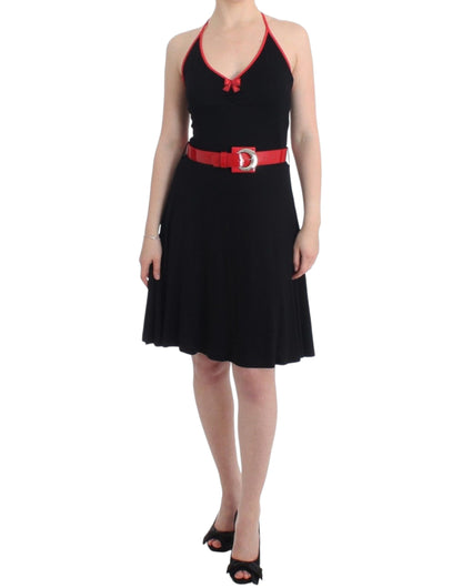 Robe mi-longue palladio noire Roccobarocco