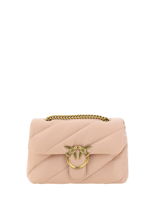 Sac bandoulière matelassé rose clair Pinko