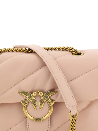 Sac bandoulière matelassé rose clair Pinko