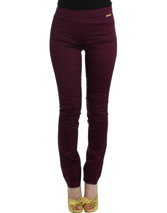 Pantalon slim violet John Galliano