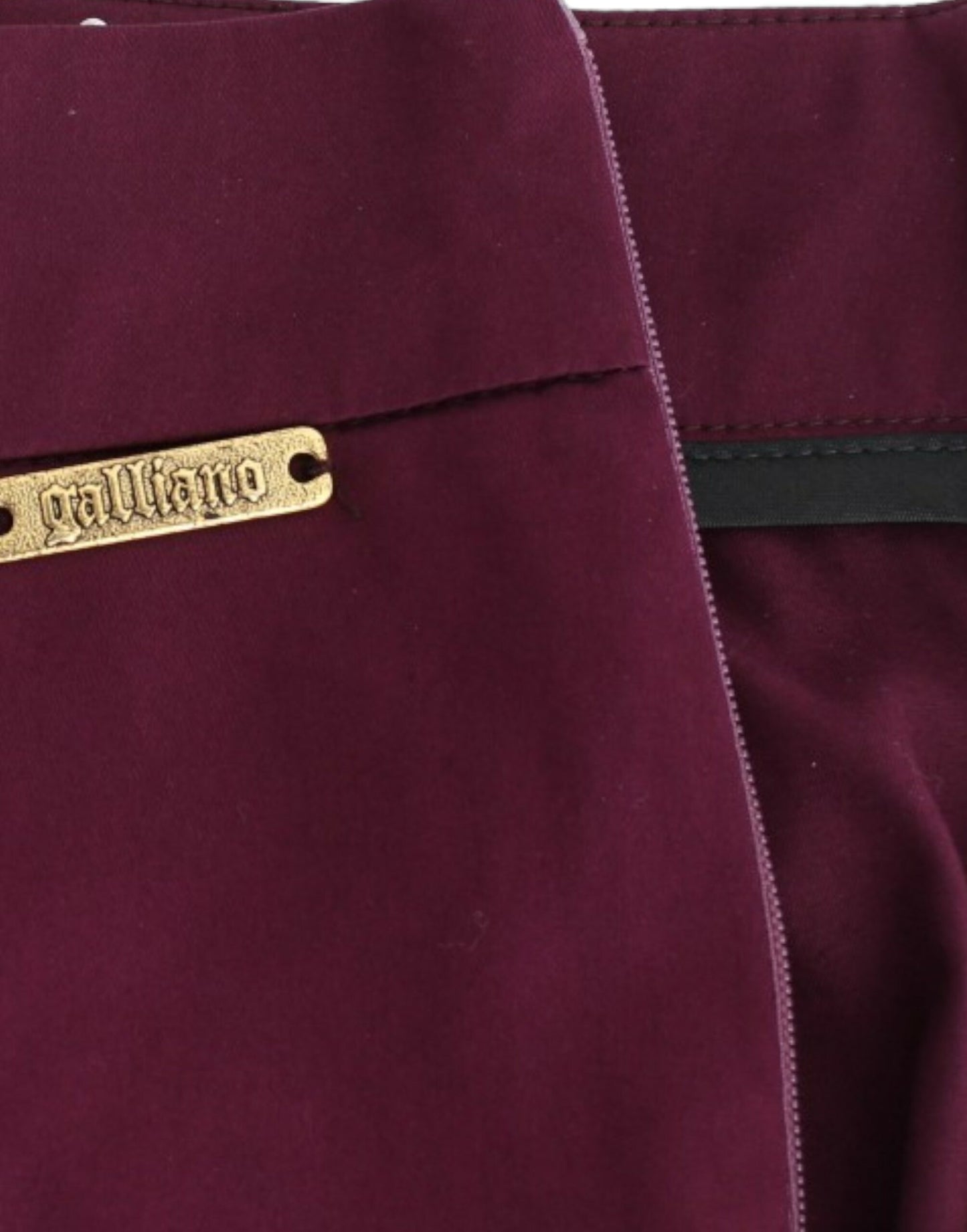 John Galliano pantalones elegantes morados ajustados