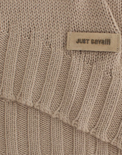 Cavalli Jersey de lana de punto beige