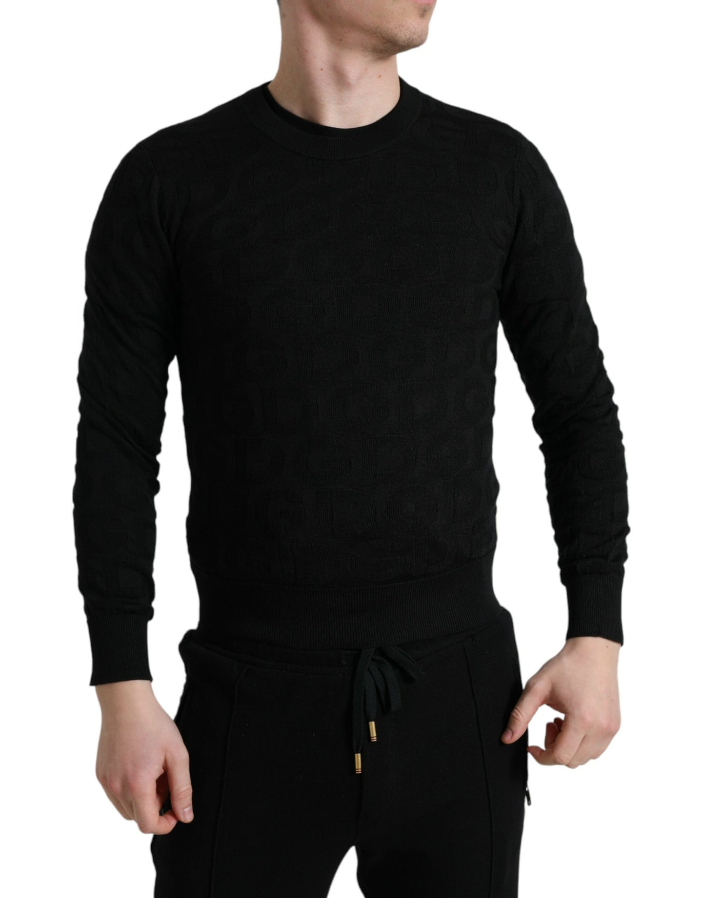 Pull ras du cou en soie Dolce &amp; Gabbana pour homme