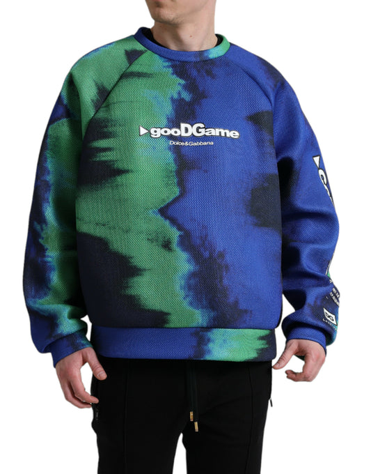 Dolce &amp; gabbana pull à col rond graphique multicolore