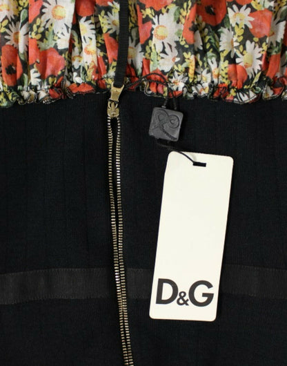 Dolce &amp; gabbana - Robe bulle dos nu à fleurs