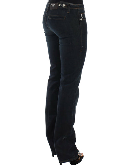 Costume national bleu coupe slim en denim délice