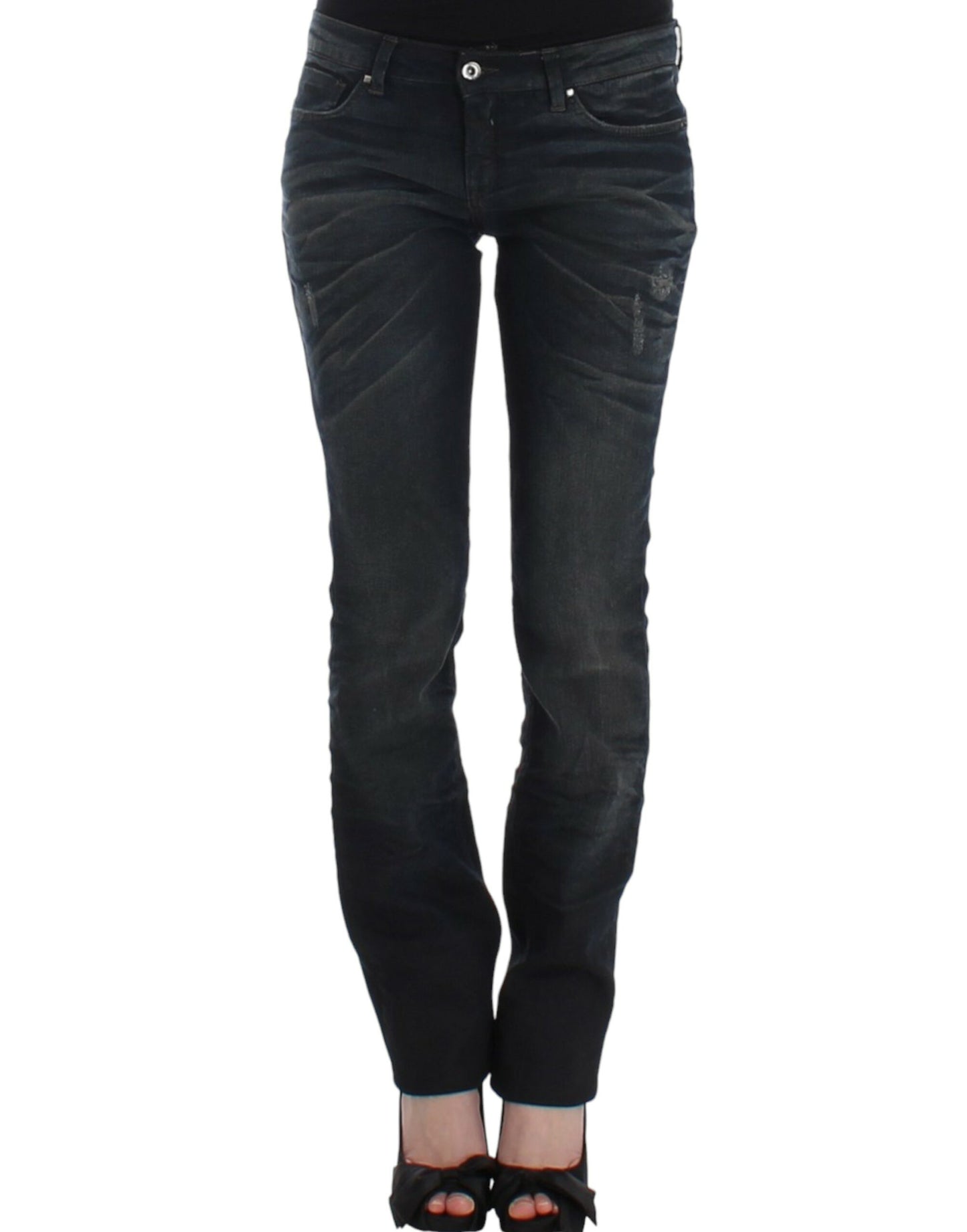 Costume national de jeans en denim bleu superskinny