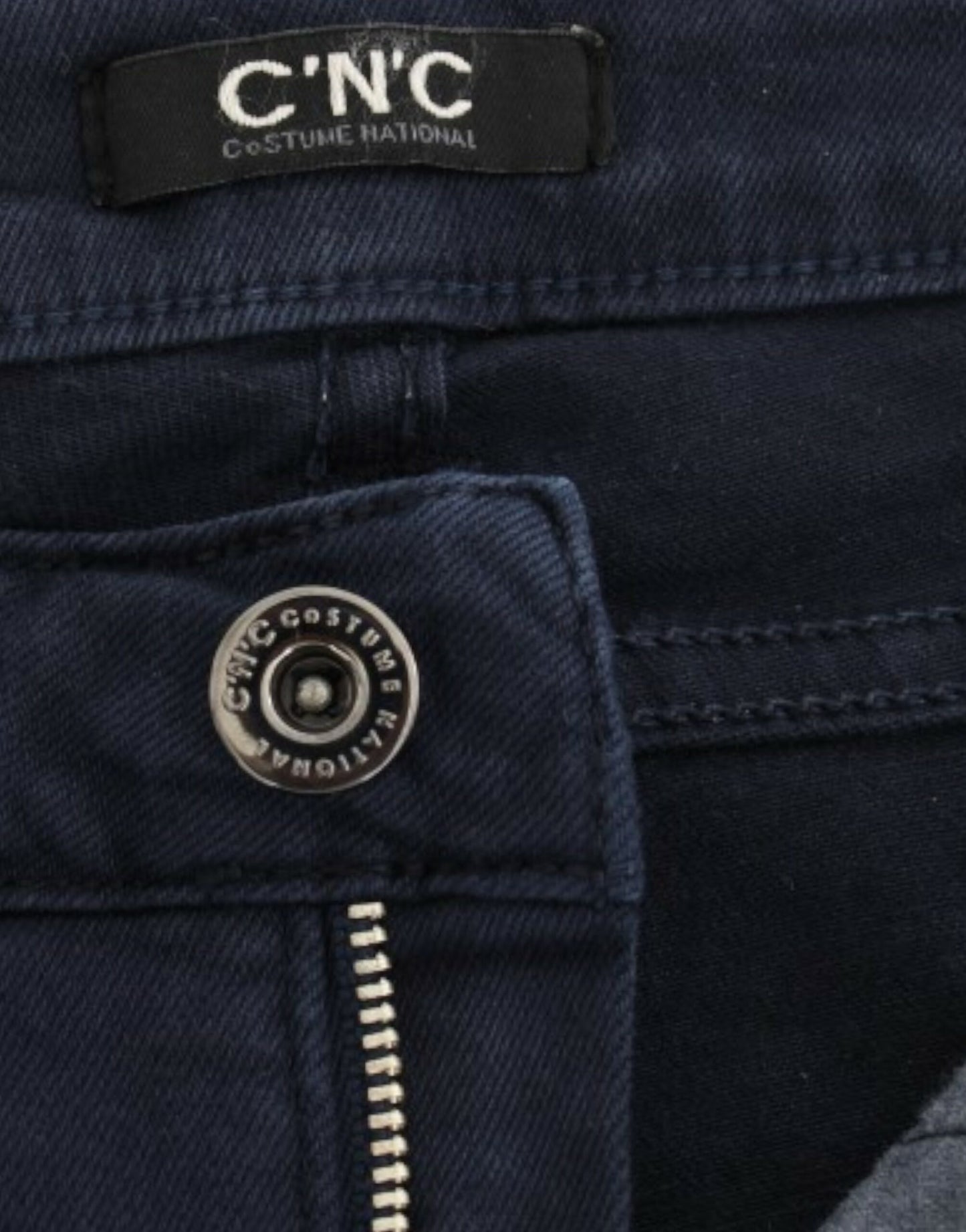 Costume national bleu jambe droite denim délice