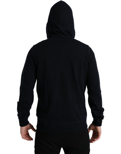 Dolce & Gabbana Elegant Cashmere Hooded Sweater in Blue