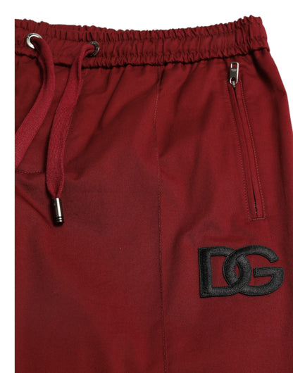 Dolce &amp; gabbana pantalon de jogging stretch en coton marron