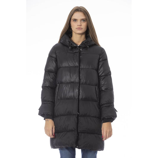 Chaqueta de nailon negra para mujer Baldinini Trend