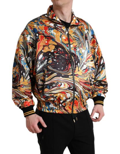 Dolce &amp; Gabbana blouson aviateur abstrait coloré