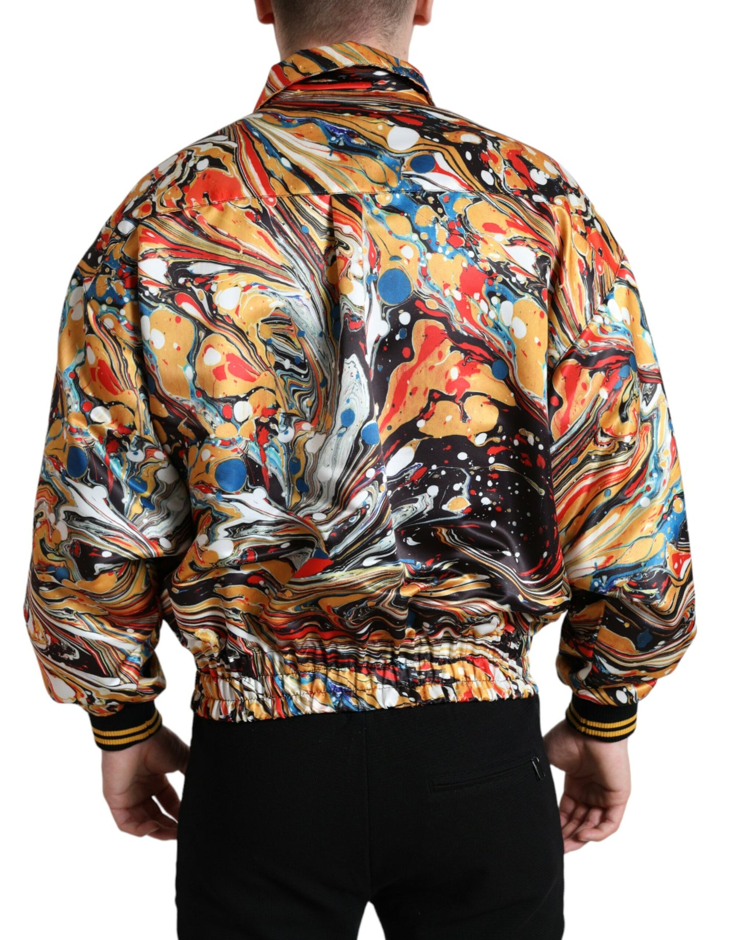 Dolce &amp; Gabbana blouson aviateur abstrait coloré