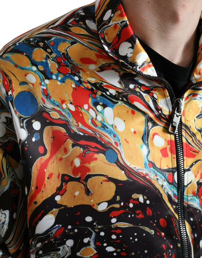 Dolce &amp; Gabbana blouson aviateur abstrait coloré