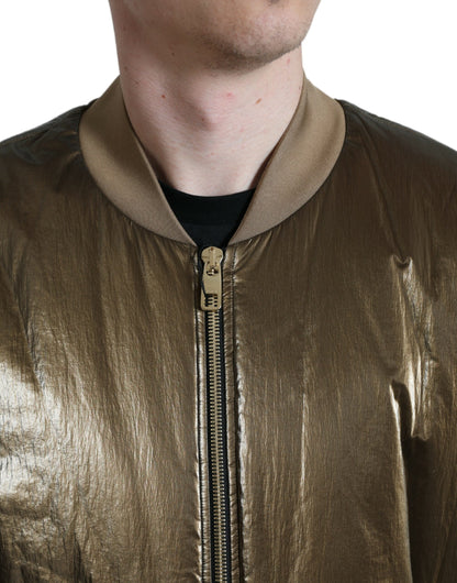 Dolce &amp; Gabbana blouson aviateur bronze