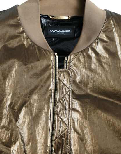 Dolce &amp; Gabbana blouson aviateur bronze