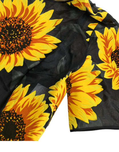 Dolce &amp; Gabbana - Robe midi trapèze estivale tournesol