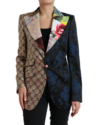 Dolce &amp; gabbana blazer patchwork multicolore