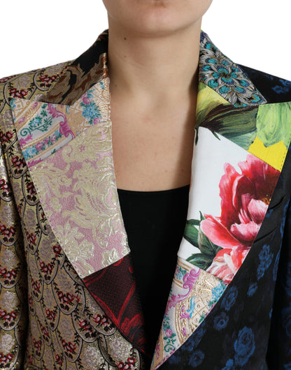 Dolce &amp; gabbana blazer patchwork multicolore