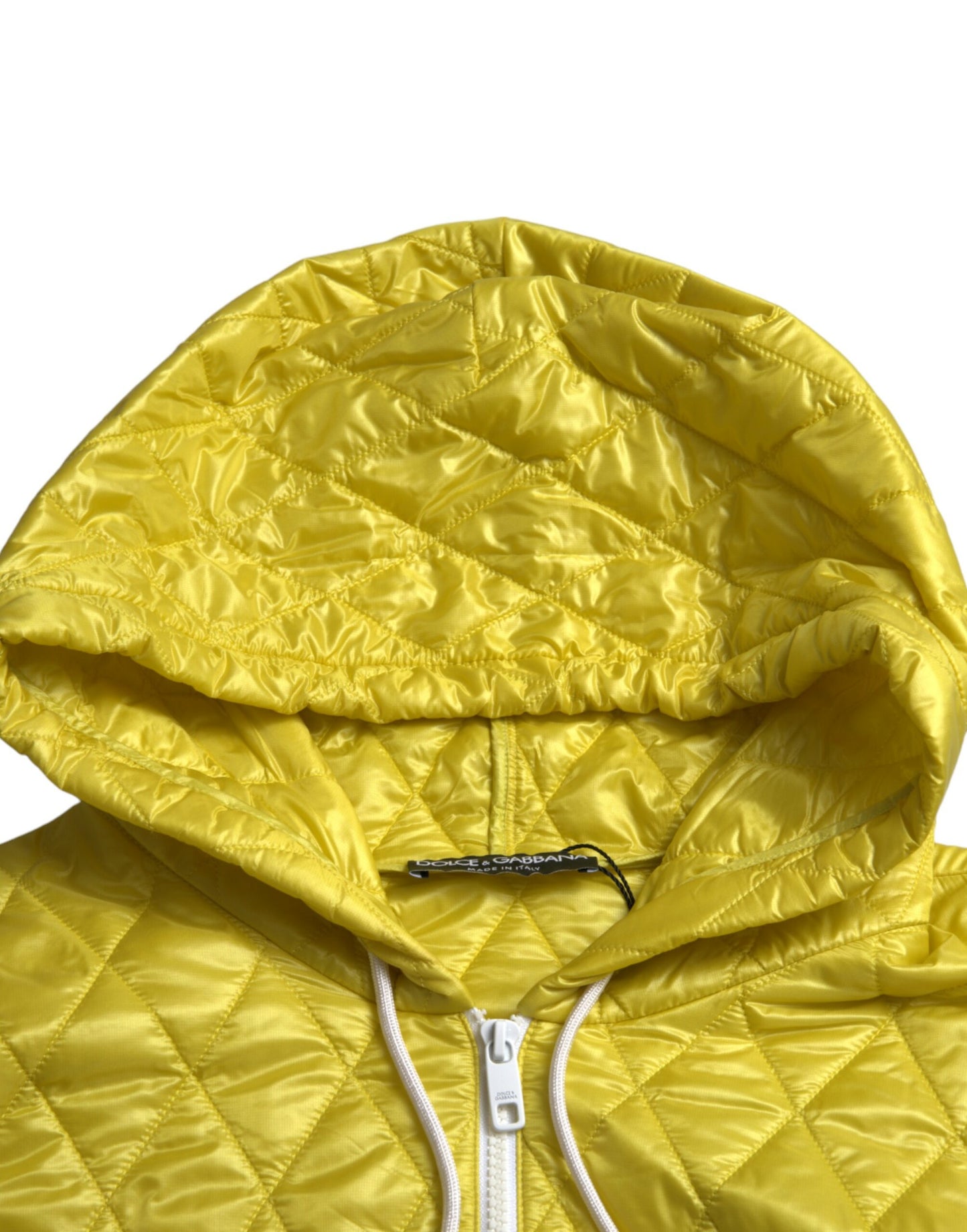 Veste à capuche jaune radiant Dolce &amp; Gabbana