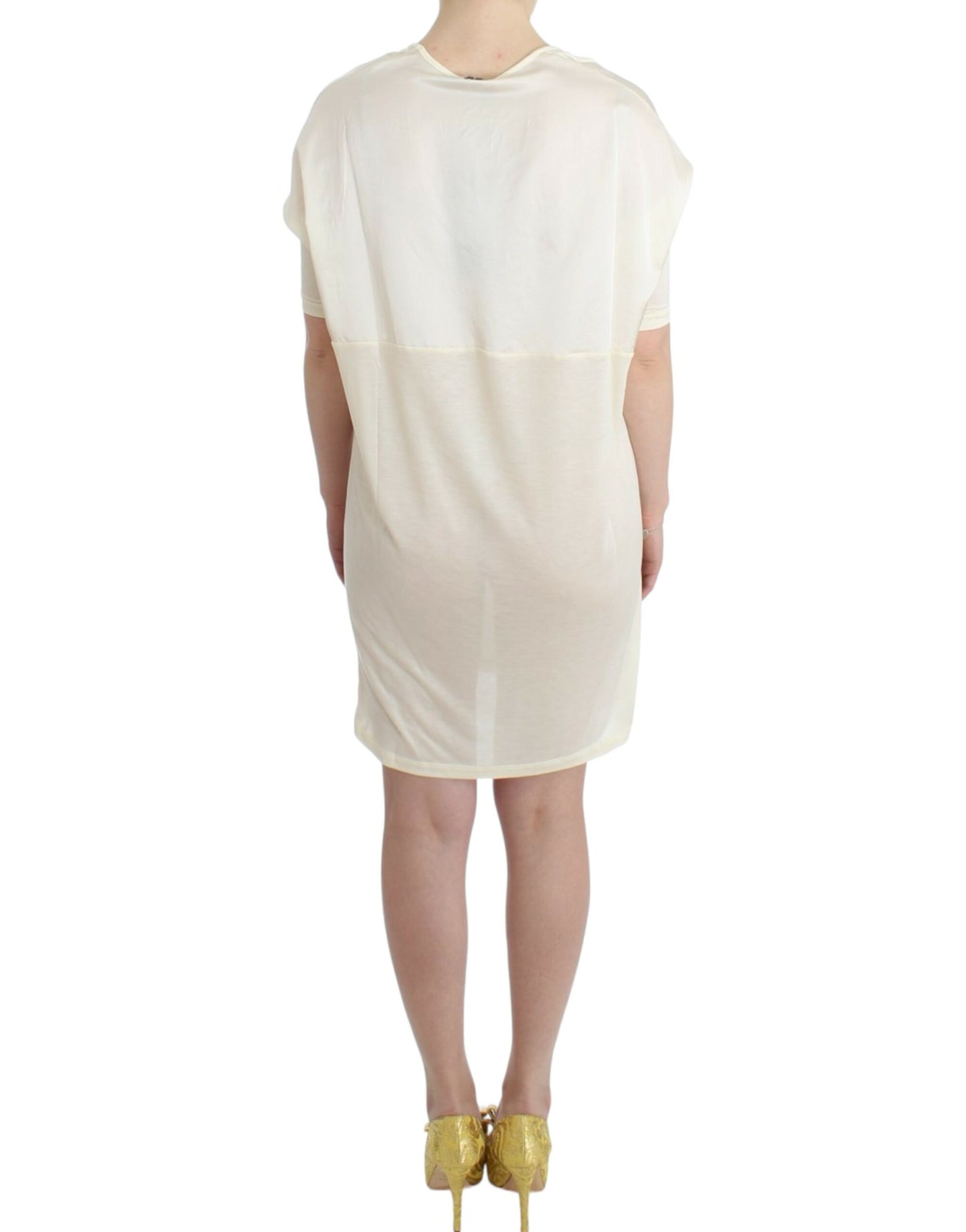 Costume national robe au-dessus du genou en modal blanc