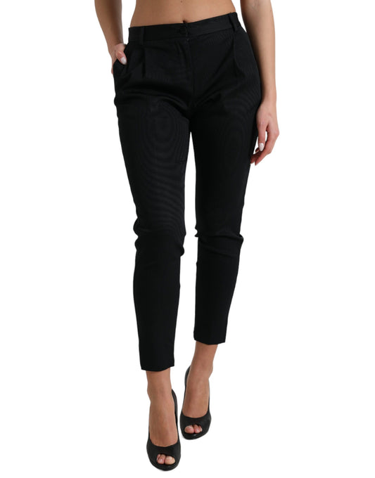 Dolce &amp; gabbana pantalon court skinny taille haute